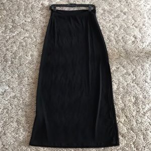 Black maxi skirt